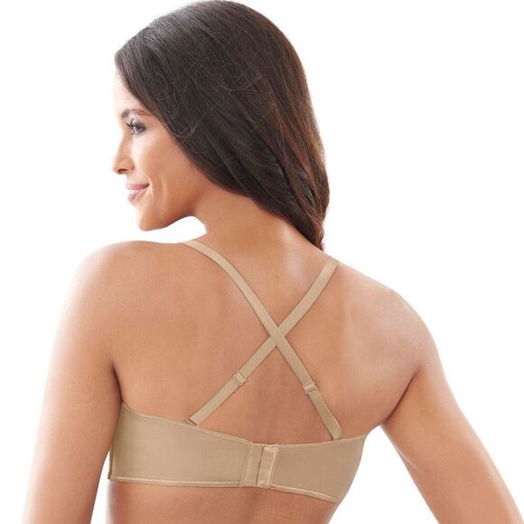✨NWOT✨Lilyette® by Bali®  Defining Moments Full-Figure Tan Sz 40C Strapless✨ - Picture 7 of 11
